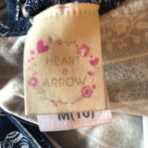 Girls Heart and Arrow size 10 elephant print pant suit